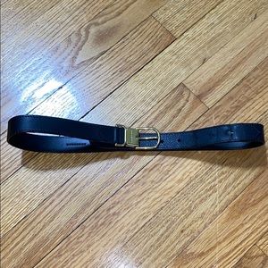 Burberry Black Leather Belt